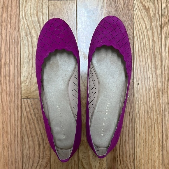 Kelly & Katie Synthetic Sole Fuchsia Flat‎ - Picture 1 of 2